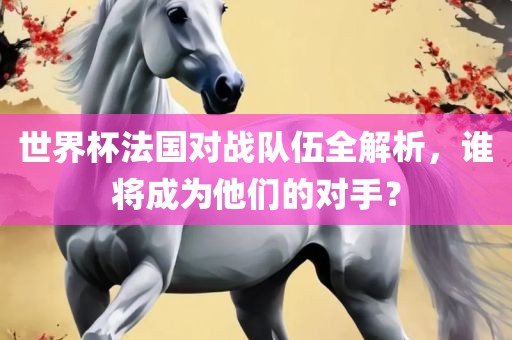 世界杯法国对战队伍全解析，漯河市盈旭机械设备有限公司谁将成为他们的对手？