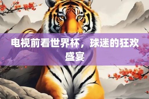 电视前看世界杯，球迷的狂欢盛宴