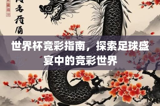 世界杯竞彩指南，探索足球盛宴中的竞彩世界