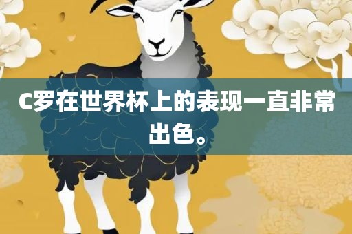 C罗在世界杯上的表现一直非常出色。