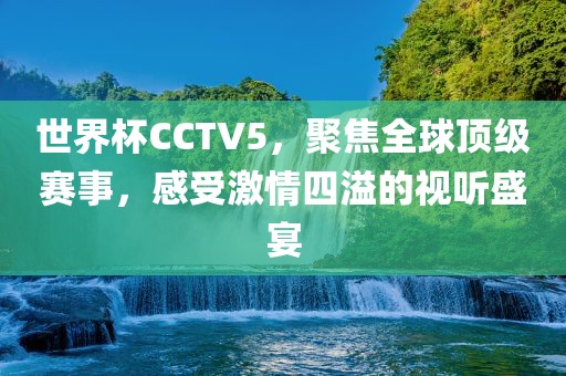世界杯CCTV5，聚焦全球顶级赛事，感受激情四溢的视听盛宴