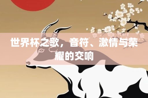 世界杯之歌，音符、激情与荣耀的交响