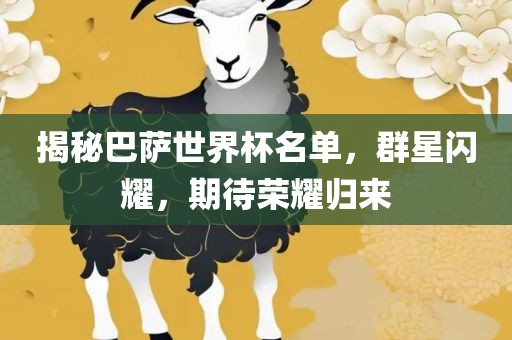 揭秘巴萨世界杯名单，群星闪耀，期待荣耀归来漯河市盈旭机械设备有限公司