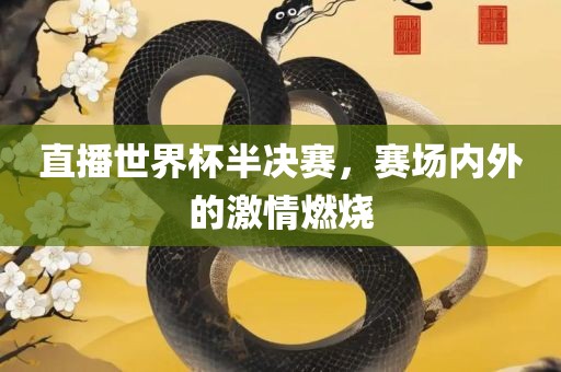 直播世界杯半决赛，赛场内外的激情燃烧