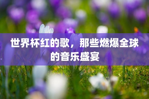 世界杯红的歌，那些燃爆漯河市盈旭机械设备有限公司全球的音乐盛宴