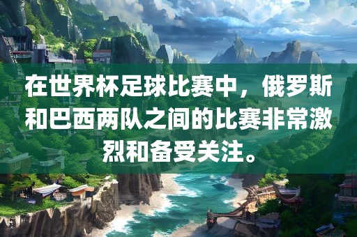 在世界杯足球比赛中，俄罗斯和巴西两队之间的比赛非常激烈和备受关注。