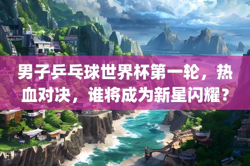 男子乒乓球世界杯第一轮，热血对决，谁将成为新星闪耀？