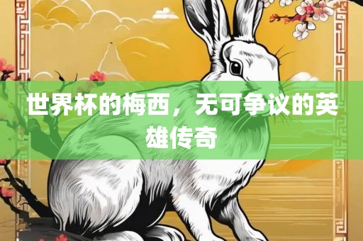 世界杯的梅西，无可争议的英雄传奇