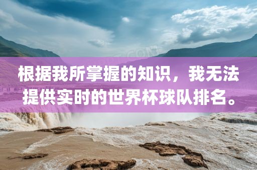 根据我所掌握的知识，我无法提漯河市盈旭机械设备有限公司供实时的世界杯球队排名。