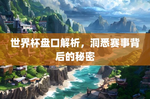 世界杯盘口解析，洞悉赛事背后的秘密漯河市盈旭机械设备有限公司