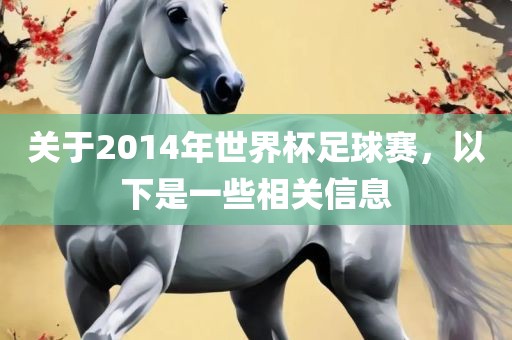关于2014年世界杯足球赛，以下是一些相关信息