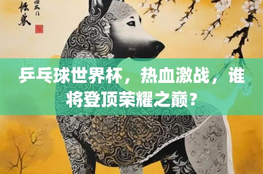 乒乓球世界杯，热血激战，谁将登顶荣耀之巅？