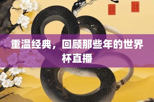 重温经典，回顾那些年的世界杯直播