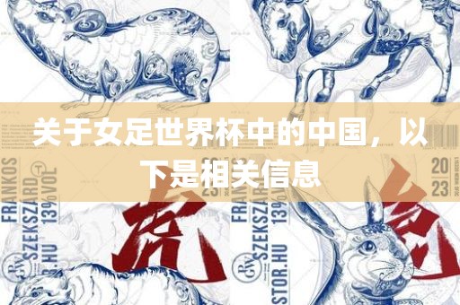 关于女足世界杯中的中国，以下是相关信息