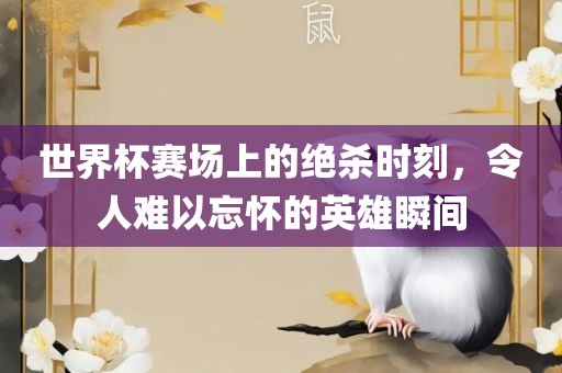 世界杯赛场上的绝杀时刻，令人难以忘怀的英雄瞬间