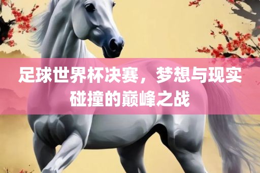 足球世界杯决赛，梦想与现实碰撞的巅峰之战漯河市盈旭机械设备有限公司