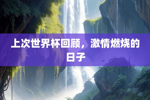 上次世界杯回顾，激情燃烧的日子