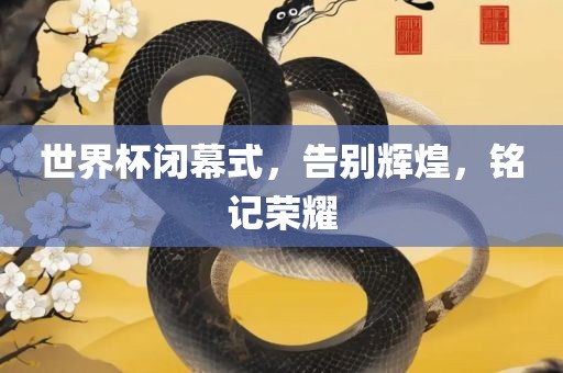 世界杯闭幕式，告别辉煌，铭记荣耀漯河市盈旭机械设备有限公司