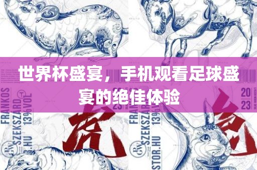 世界杯盛宴，手机观看足球盛宴的绝佳体验漯河市盈旭机械设备有限公司