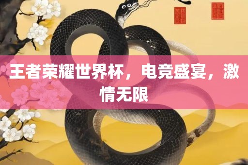 王者荣耀世界杯，电竞盛宴，激情无限
