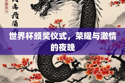世界杯颁奖仪式，荣耀与激情的夜晚