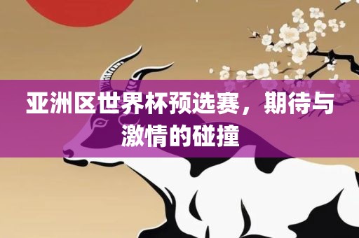 亚洲区世界杯预选赛，期待与激情的碰撞
