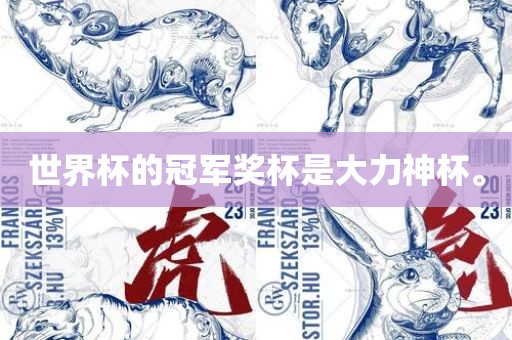 世界杯的冠军奖杯是大力神杯。