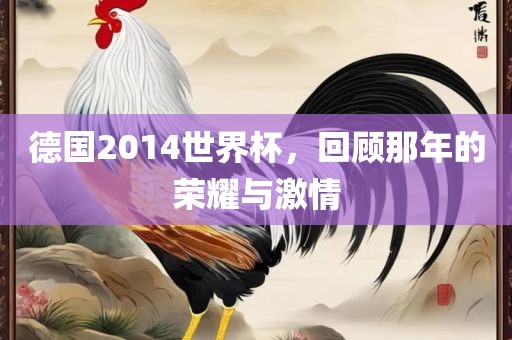德国2014世界杯，回顾那年的荣耀与激情漯河市盈旭机械设备有限公司