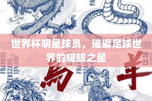 世界杯明星球员，璀璨足球世界的耀眼之星