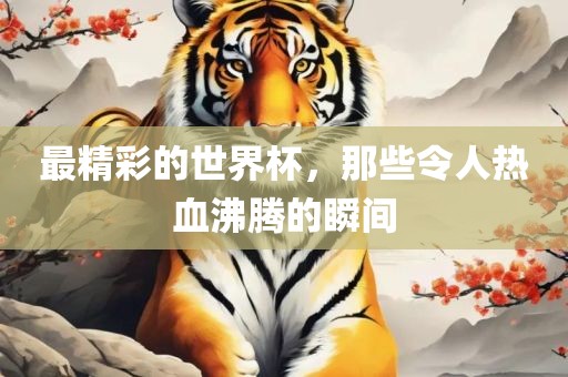 最精彩的世界杯，那些令人热血沸腾的瞬间漯河市盈旭机械设备有限公司