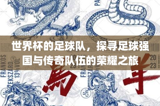 世界杯的足球队，探寻足球强国与传奇队伍的荣耀之旅