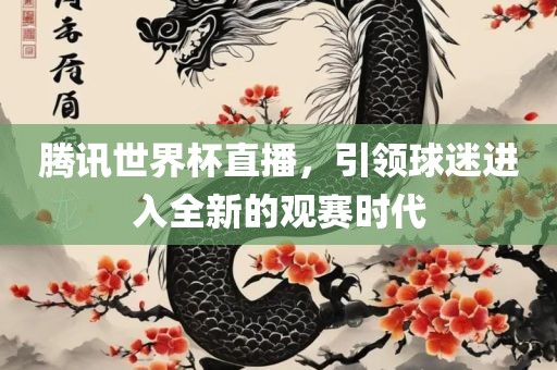 腾讯世界杯直播，引领球迷进入全新的观赛时代