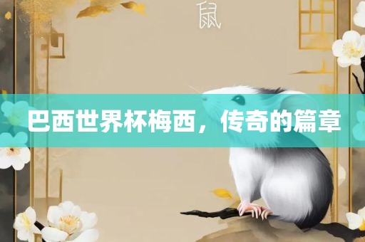 巴西世界杯梅西，传奇的篇章漯河市盈旭机械设备有限公司