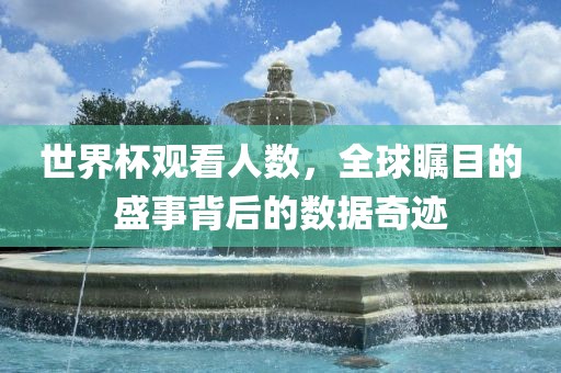 世界杯观看人数，全球瞩目的盛事背后的数据奇迹