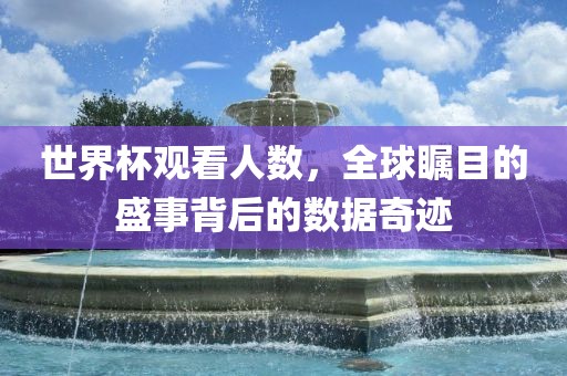 世界杯观看人数，全球瞩目的盛事背后的数据奇迹