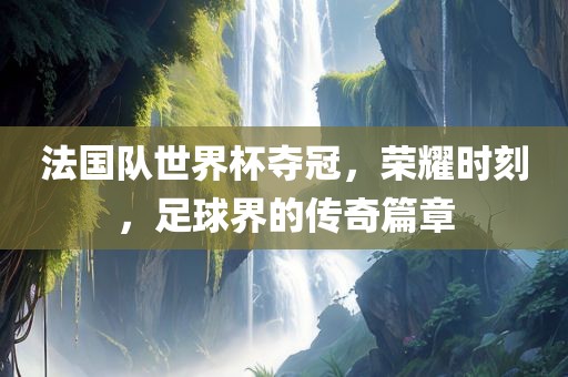 法国队世界杯夺冠，荣耀时刻，足球界的传奇篇章