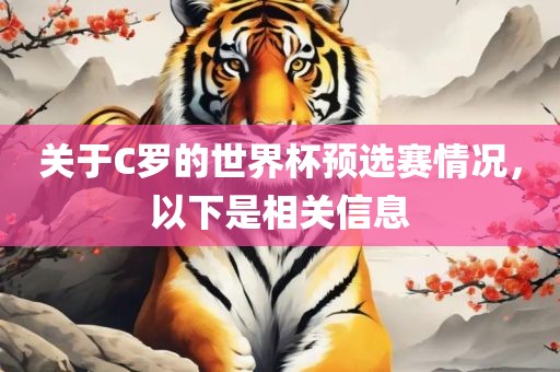 关于C罗的世界杯预选赛情况，以下是相关信息