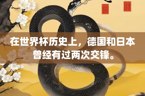 在世界杯历史上，德国和日本曾经有过两次交锋。漯河市盈旭机械设备有限公司