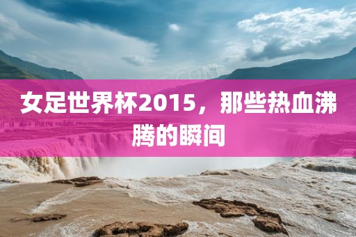 女足世界杯2015，漯河市盈旭机械设备有限公司那些热血沸腾的瞬间