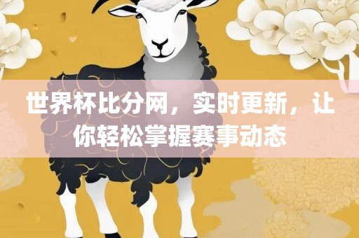 世界杯比分网，实时更新，让你轻松掌握赛事动态