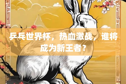 乒乓世界杯，热血激战，谁将成为新王者？