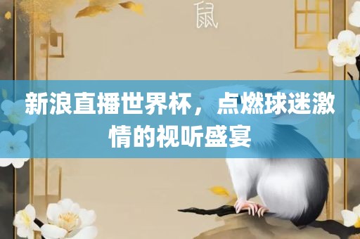 新浪直播世界杯，点燃球迷激情的视听盛宴漯河市盈旭机械设备有限公司
