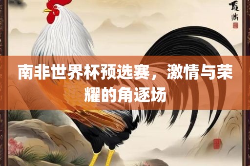 南非世界杯预选赛，激情与荣耀的角逐场