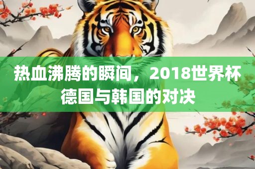 热血沸腾的瞬间，2018世界杯德国与韩国的对决漯河市盈旭机械设备有限公司