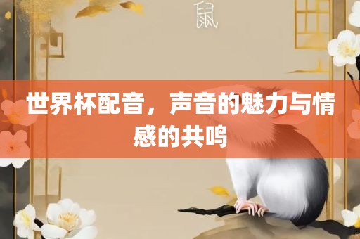 世界杯配音，声音的魅力与情感的共鸣