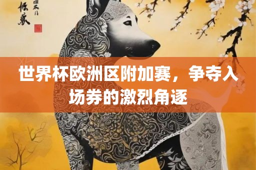 世界杯欧洲区附加赛，争夺入场券的激烈角逐