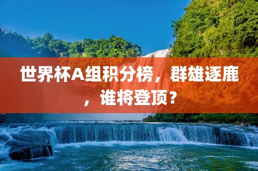 世界杯A组积分榜，群雄逐鹿，谁将登顶？