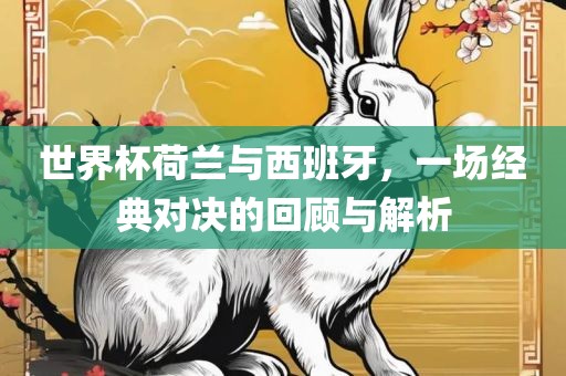 世界杯荷兰与西班牙，一场经典对决的回顾与解析