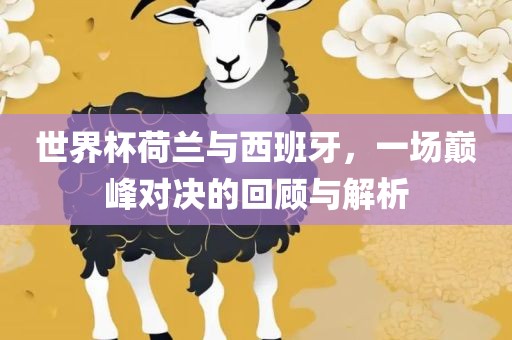 世界杯荷兰与漯河市盈旭机械设备有限公司西班牙，一场巅峰对决的回顾与解析