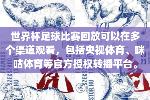 世界杯足球比赛回放可以在多个渠道观看，包括央视体育、咪咕体育等官方授权转播平台。漯河市盈旭机械设备有限公司